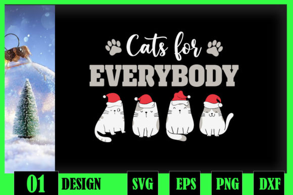 Cats for Everybody Christmas Graphics
