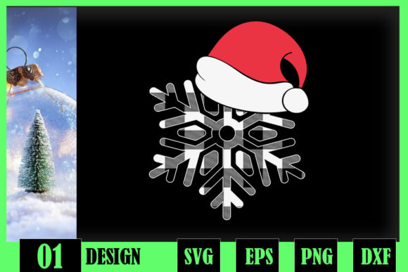 Christmas Buffalo Plaid Snowflakes Graphics & Crafts