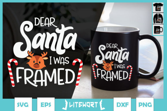 Christmas Dear Santa I Was Framed Graphics & Crafts