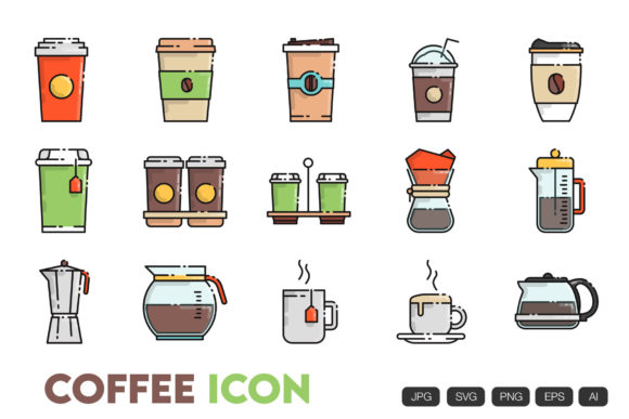 Coffee Icon Graphics and Icons