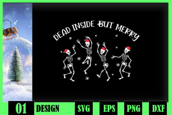 Dead Inside but Merry Dancing Skeleton: Graphics & Crafts