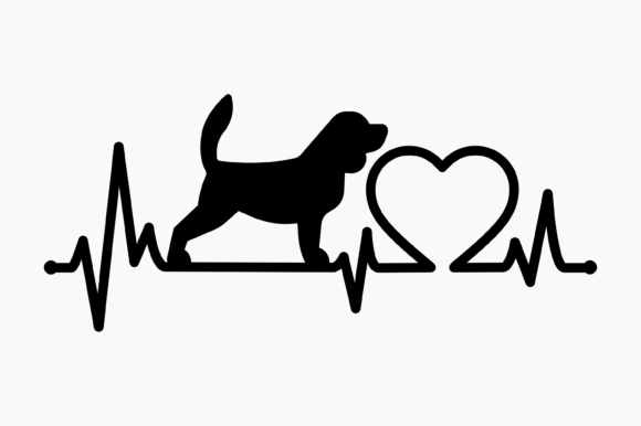 Dog Beagle Heartbeat: Graphics for Crafts & Creative Projects