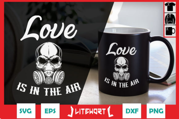 Funny Gas Mask Anti-Valentine Day Graphics