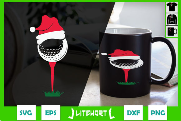 Golfing Christmas Shirt Holiday Golf Bal Graphics and Crafts