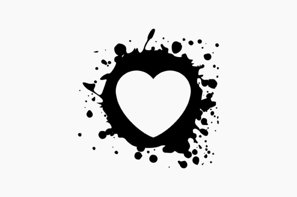 Heart Splat Ink: Graphics for Crafts