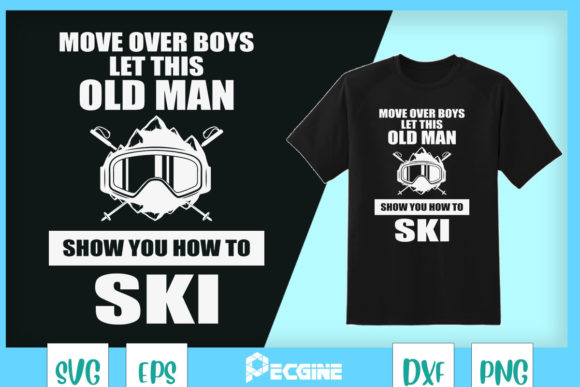 Old Man How to Jetski Cool Funny Jet Graphics